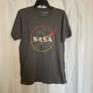 FIFTH SUN Men’s Gray NASA Crew Neck Tee Shirt Size Small